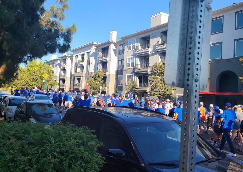 The 7 Line Anaheim 2022 Parade to Angel Stadium