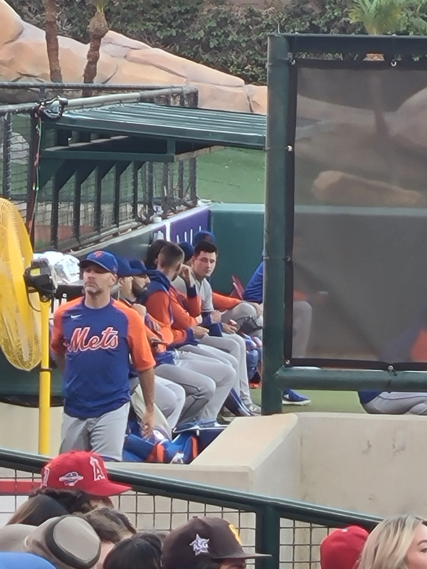 Mets Bull Pen at Angel Stadium