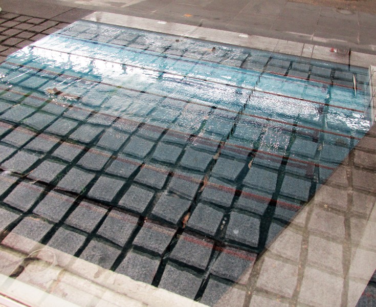 Indoor below ground pool near St. Mary's Cathedral
