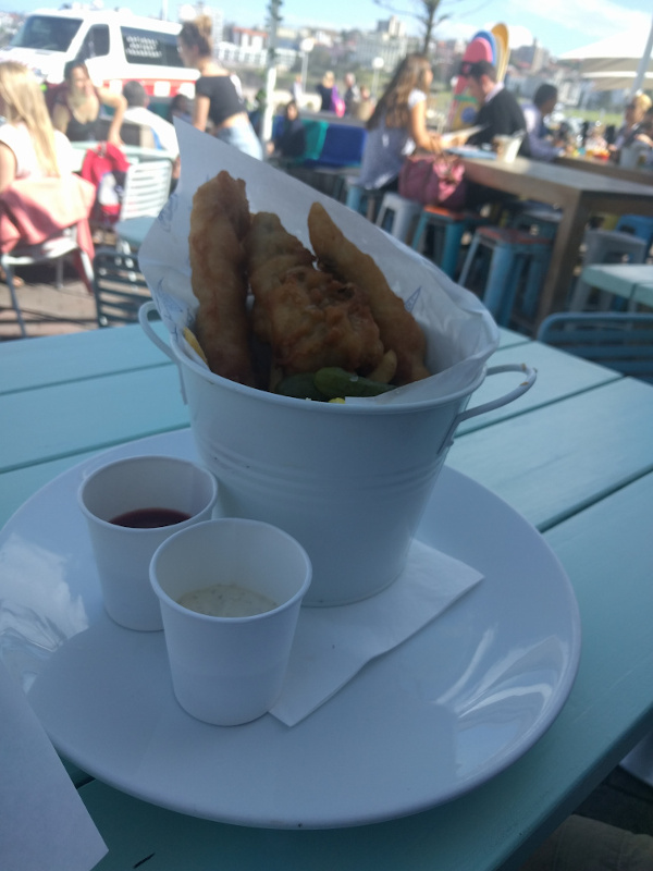 Fish and Chips at Surfish Seafood Cafe Bondi