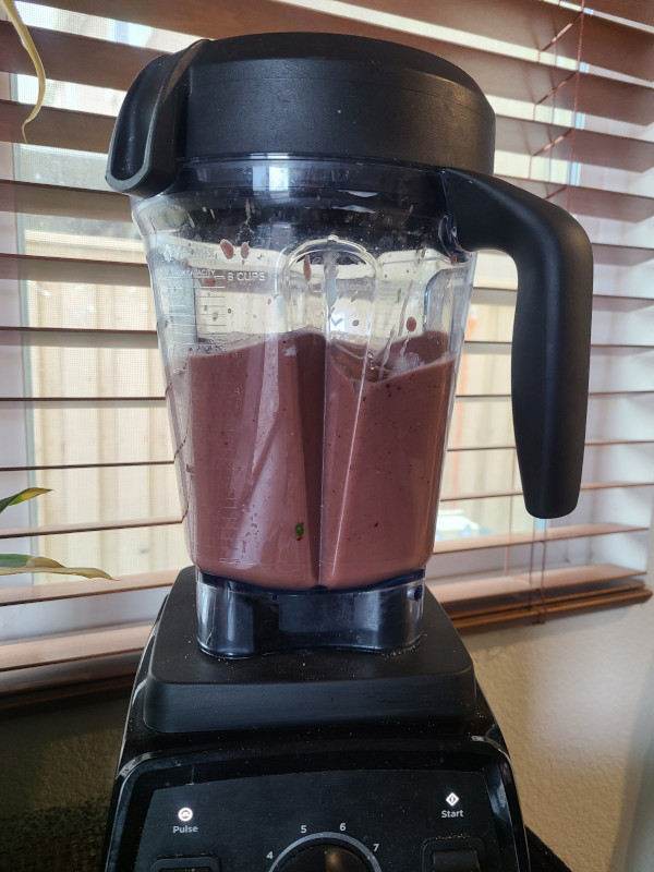 Everything Smoothie blending in Vitamix