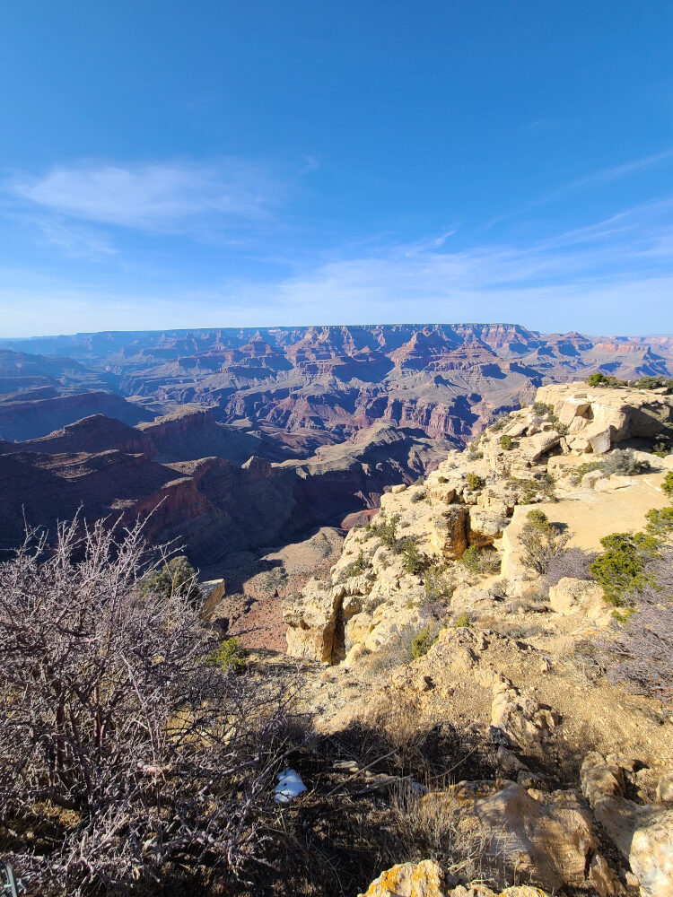 overlooking the Grand Canyon from the Moran Point.