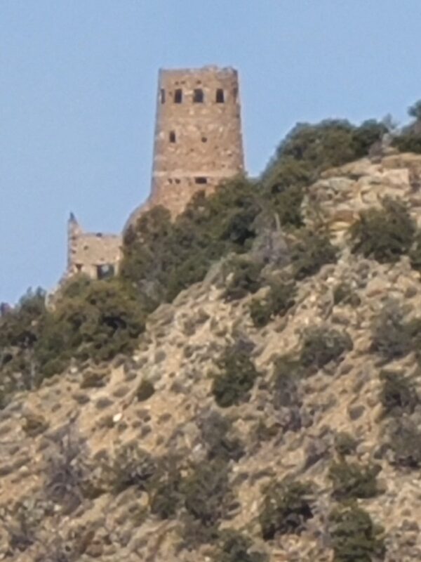 Navajo Point view of the Desert View Watchtower