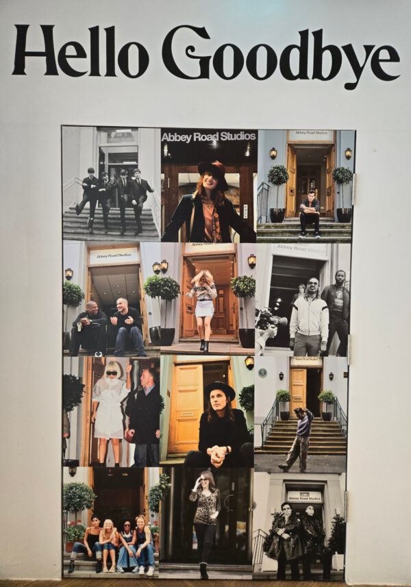 Poster from Abbey Road Studios in London including the Beatles and other acts