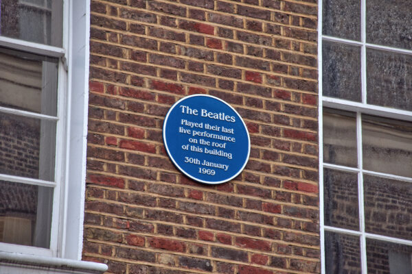 Blue Plaque of 3 Savile Row, London, Uk