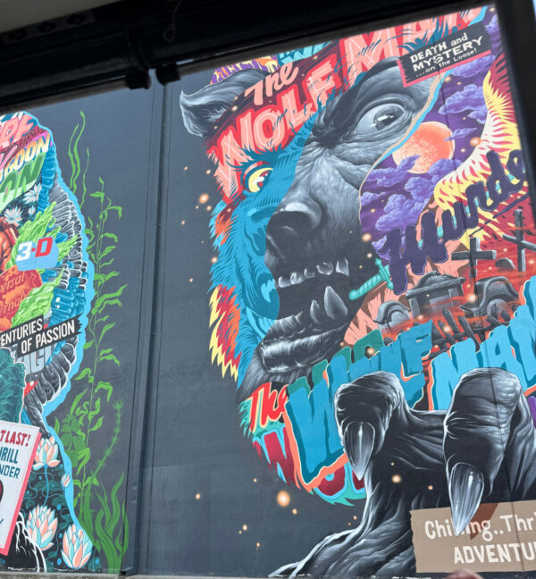 Monster Mural by Triston Eaton as seen on the Universal Studios Hollywood Studio Tour
