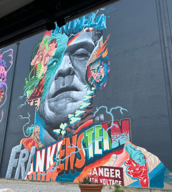 Monster Mural by Triston Eaton as seen on the Universal Studios Hollywood Studio Tour