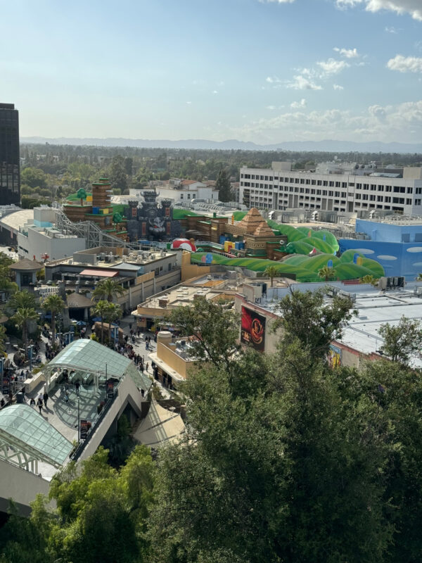 View of the lower lot at Universal Studios Hollywood