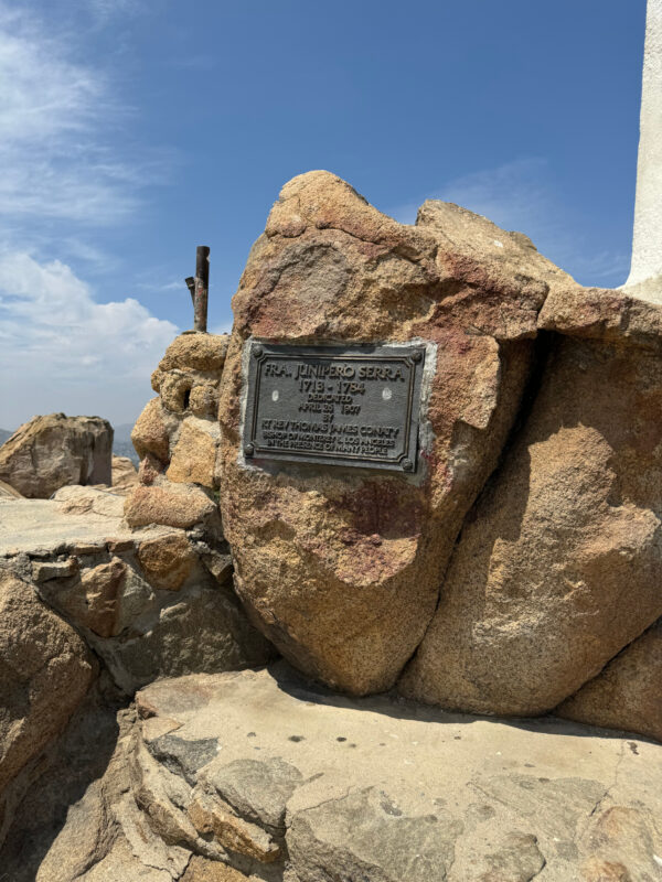 Plaque for Father Junipero Serra at Mt. Rubidoux