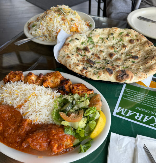 Lunch selection at Al Karam Pakistani Restaurant, Riverside