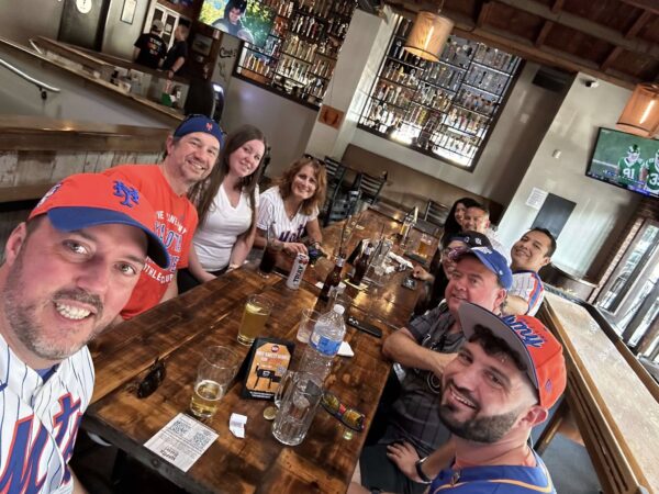 Mets fans pre-game at a local San Diego restaurant before Mets/Padres 2024