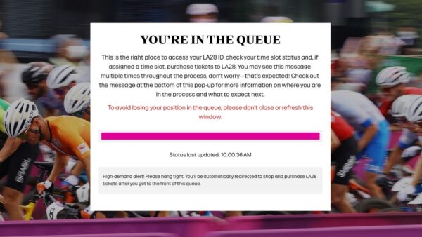LA28 Olympic Ticket Purchasing Queue