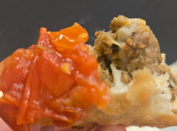 Native American Stuffed Frybread served with salsa