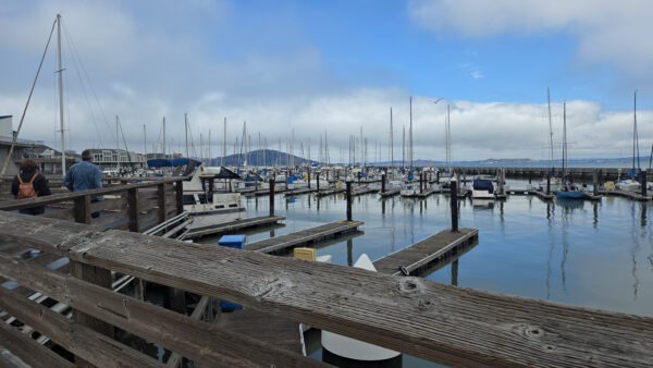 Waterfront along the Embarcadero in San Francisco
