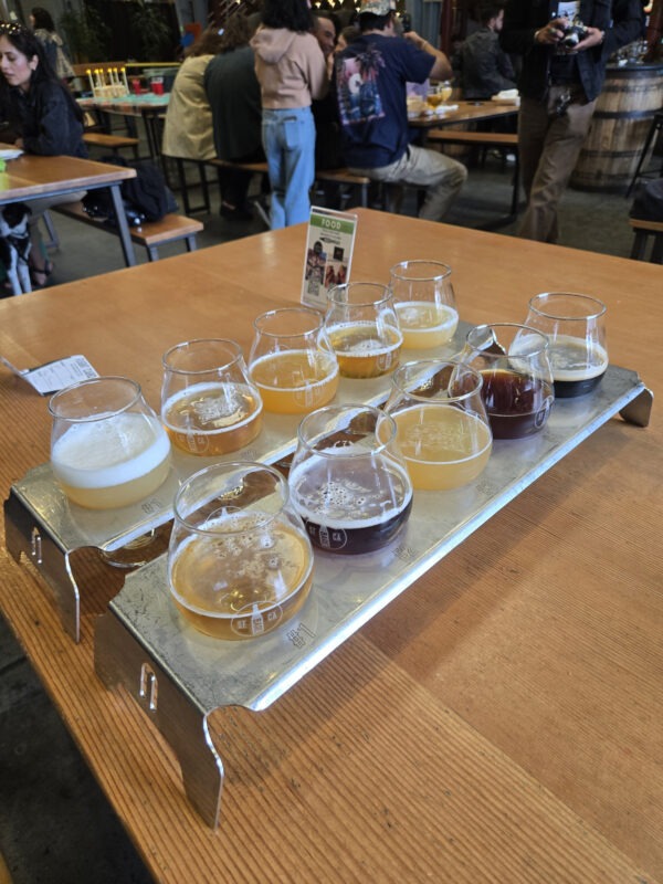 Beer Flight at Bottleneck Brewing in San Francisco, California