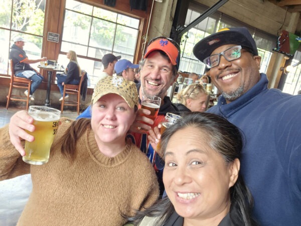 Group of friends at 21st Amendment Brewery - San Francisco, CA