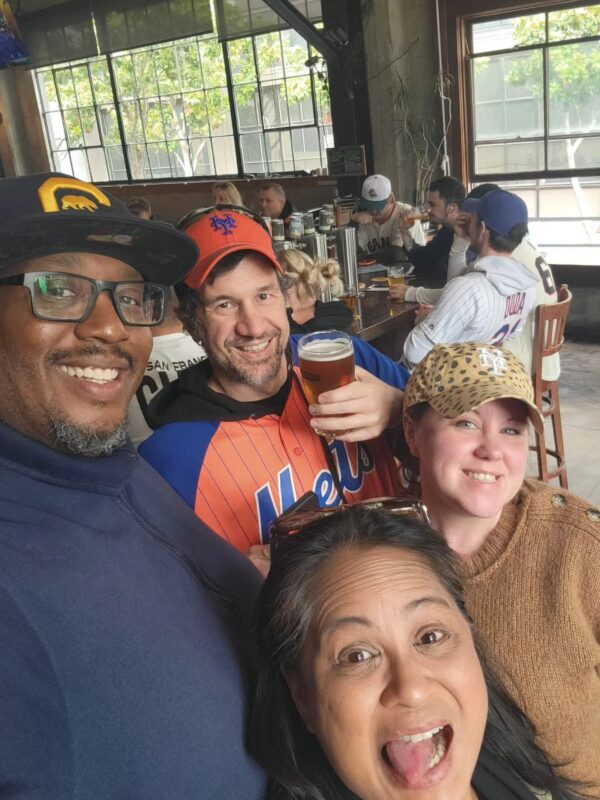 Group of friends at 21st Amendment Brewery - San Francisco, CA